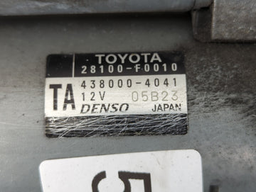 2018-2022 Toyota Camry Car Starter Motor Solenoid OEM P/N:28100-F0010 438000-4041 Fits Fits 2018 2019 2020 2021 2022 OEM Used Auto Parts