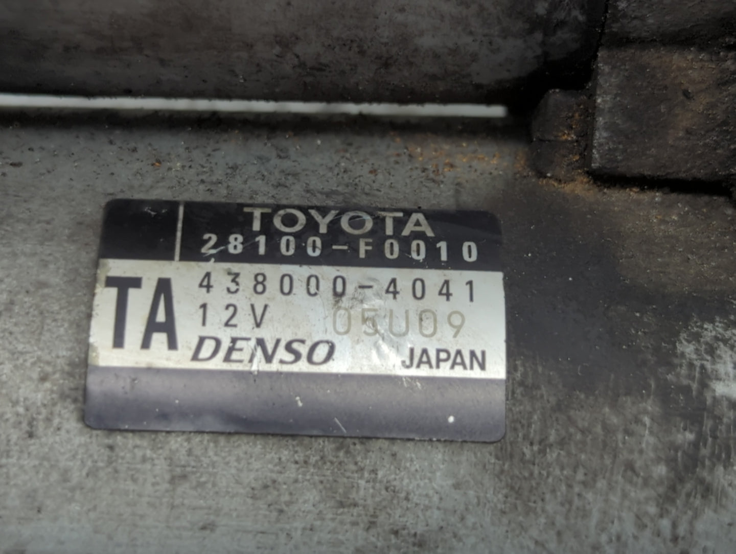 2018-2022 Toyota Camry Car Starter Motor Solenoid OEM P/N:28100-F0010 438000-4041 Fits Fits 2018 2019 2020 2021 2022 OEM Use