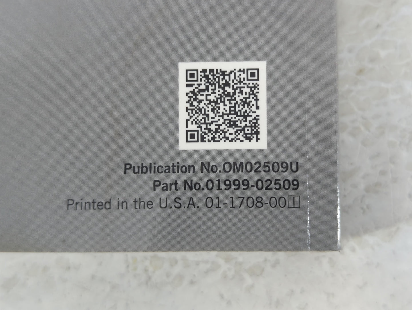 2018 Toyota Corolla Owners Manual Book Guide P/N:01999-02509 OEM Used Auto Parts - Oemusedautoparts1.com