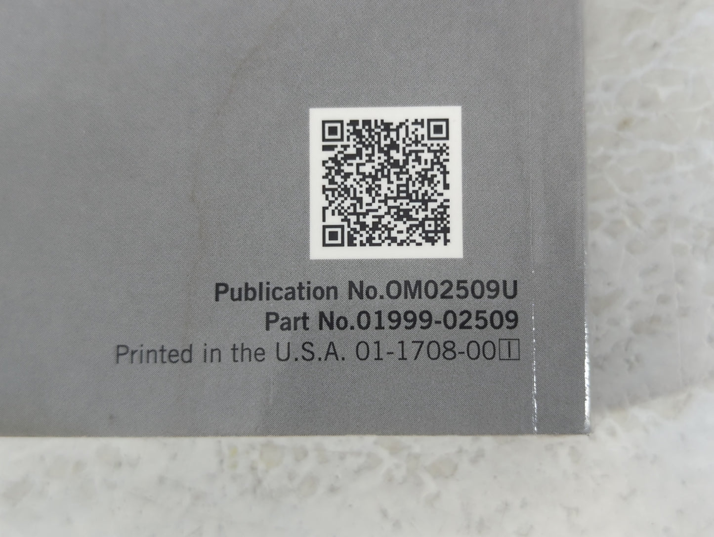 2018 Toyota Corolla Owners Manual Book Guide P/N:01999-02509 OEM Used Auto Parts - Oemusedautoparts1.com