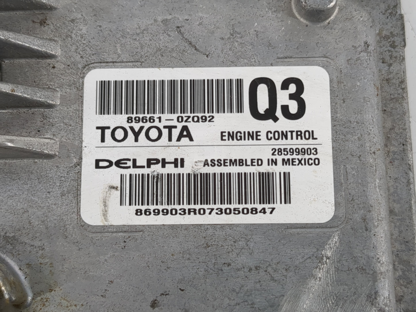 2017-2019 Toyota Corolla PCM Engine Control Computer ECU ECM PCU OEM P/N:89661-0ZQ92 Fits Fits 2017 2018 2019 OEM Used Auto 