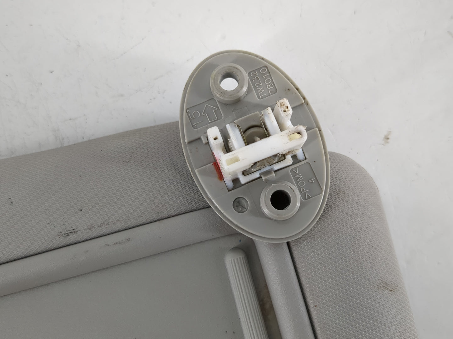 2017-2019 Toyota Corolla Sun Visor Shade Replacement Passenger Right Mirror Fits Fits 2017 2018 2019 OEM Used Auto Parts - O