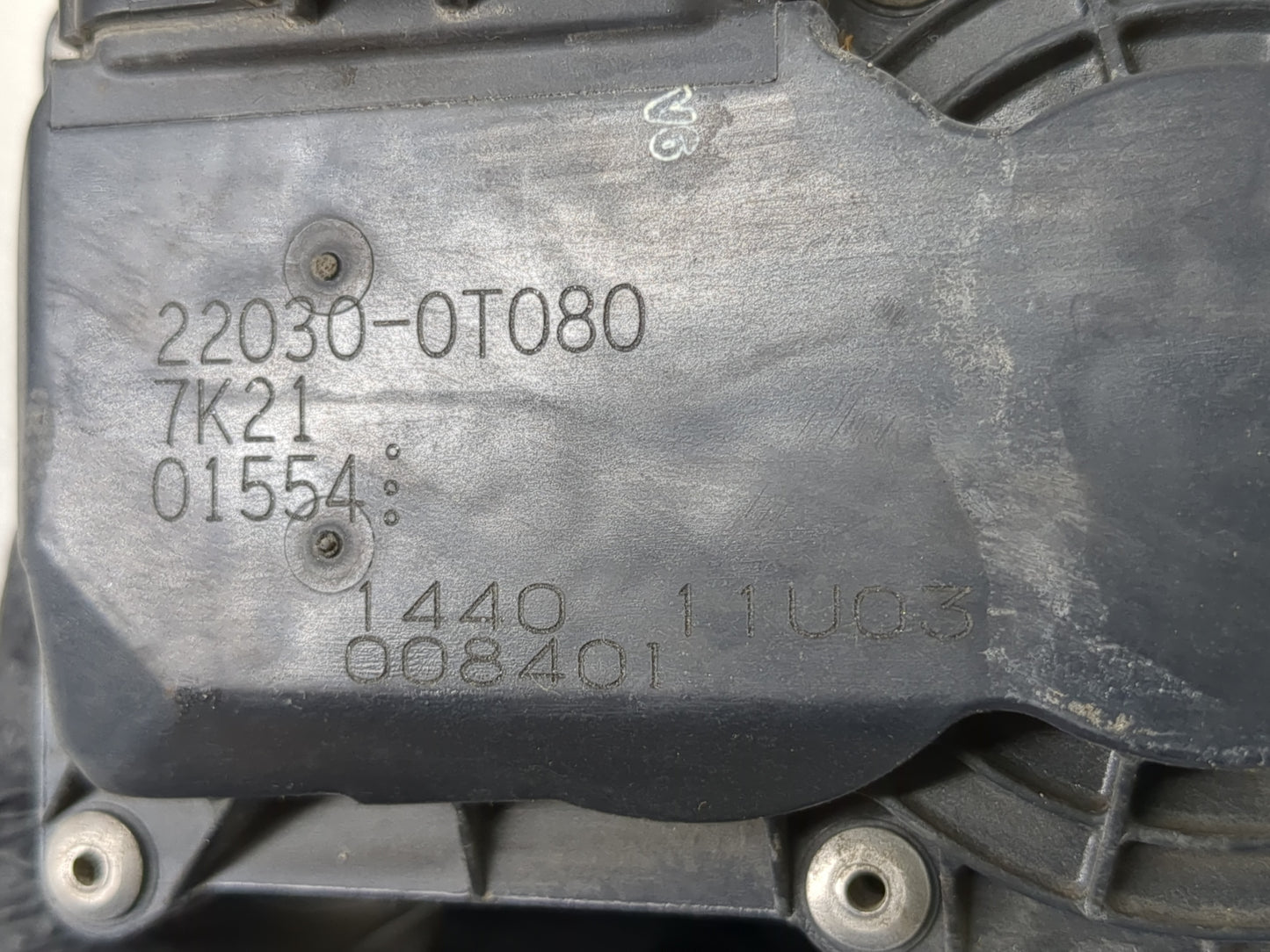 2011-2019 Toyota Corolla Throttle Body P/N:22030-0T080 Fits Fits 2011 2012 2013 2014 2015 2016 2017 2018 2019 OEM Used Auto 