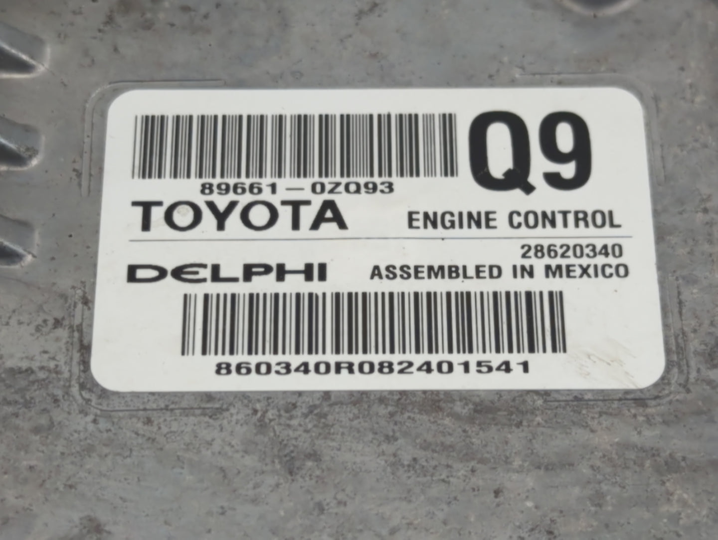 2017-2019 Toyota Corolla PCM Engine Control Computer ECU ECM PCU OEM P/N:860340R082401541 89661-0ZQ93 Fits Fits 2017 2018 20