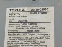2014-2019 Toyota Corolla Radio AM FM Cd Player Receiver Replacement P/N:86140-02520 Fits OEM Used Auto Parts - Oemusedautopa