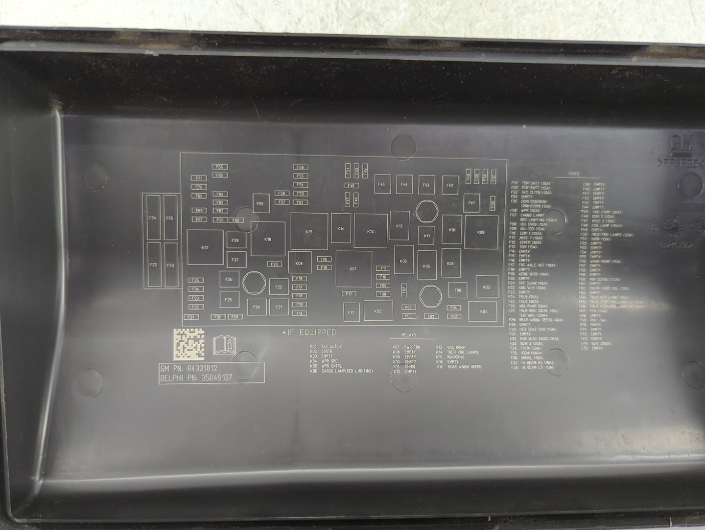 2018 Toyota Corolla Fusebox Fuse Box Panel Relay Module P/N:13272072 Fits OEM Used Auto Parts - Oemusedautoparts1.com