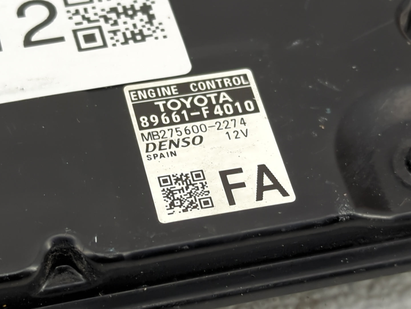 2018 Toyota Corolla PCM Engine Control Computer ECU ECM PCU OEM P/N:89661-F4010 MB275600-2274 Fits OEM Used Auto Parts - Oem
