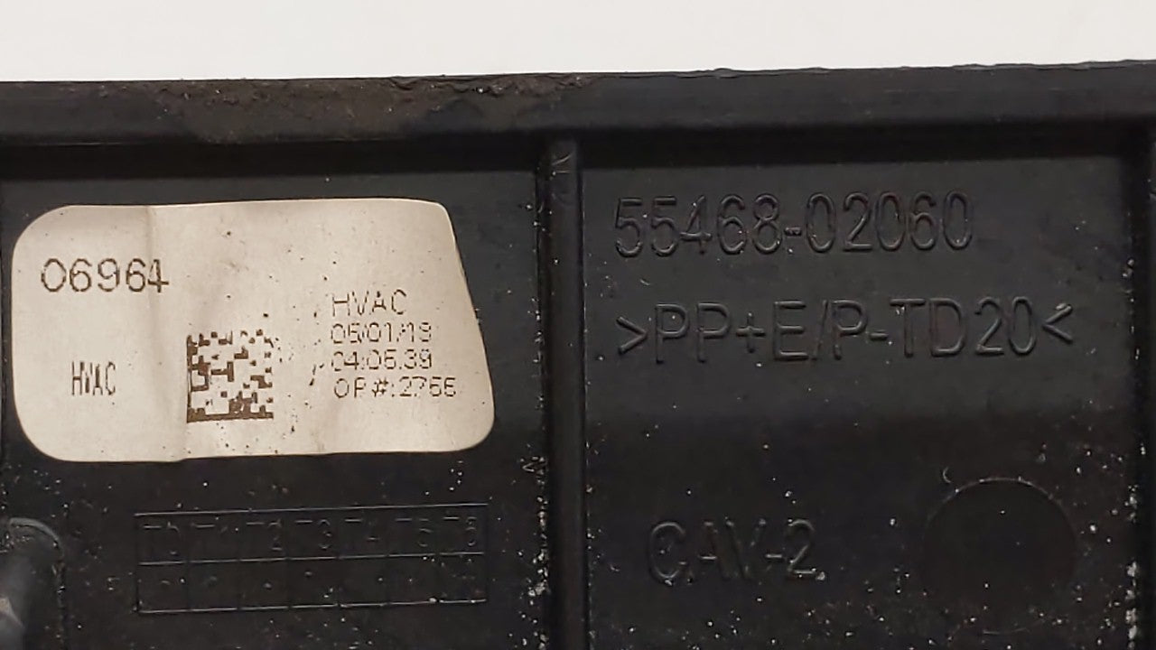 2017-2019 Toyota Corolla Climate Control Module Temperature AC/Heater Replacement P/N:55468-02060 Fits Fits 2017 2018 2019 O