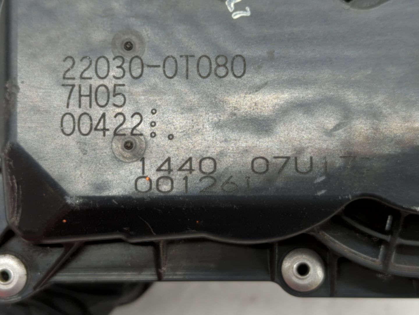 2011-2019 Toyota Corolla Throttle Body P/N:22030-0T080 Fits Fits 2011 2012 2013 2014 2015 2016 2017 2018 2019 OEM Used Auto 
