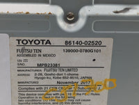 2017-2018 Toyota Corolla Am Fm Cd Player Radio Receiver - Oemusedautoparts1.com
