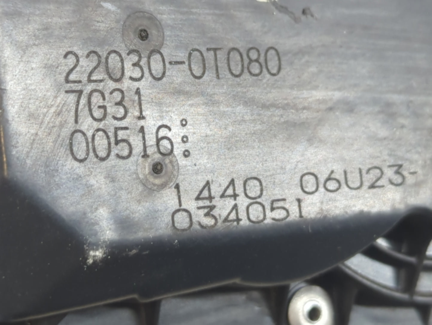 2011-2019 Toyota Corolla Throttle Body P/N:22030-0T080 Fits Fits 2011 2012 2013 2014 2015 2016 2017 2018 2019 OEM Used Auto 