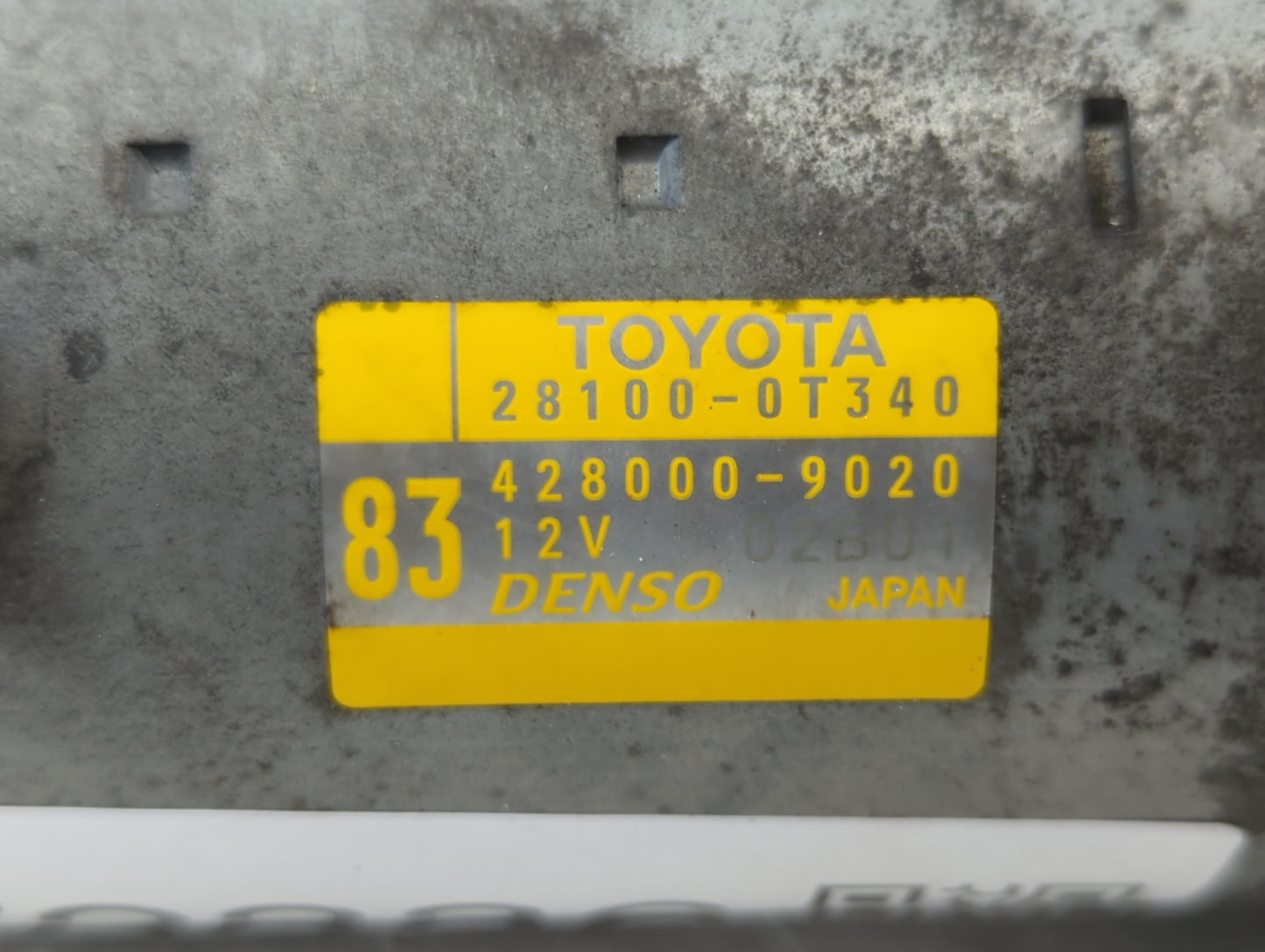 2015-2022 Toyota Corolla Car Starter Motor Solenoid OEM P/N:428000-9020 28100-0T340 Fits OEM Used Auto Parts - Oemusedautopa