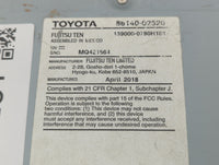 2017-2019 Toyota Corolla Radio AM FM Cd Player Receiver Replacement P/N:86140-02520 Fits Fits 2017 2018 2019 OEM Used Auto P