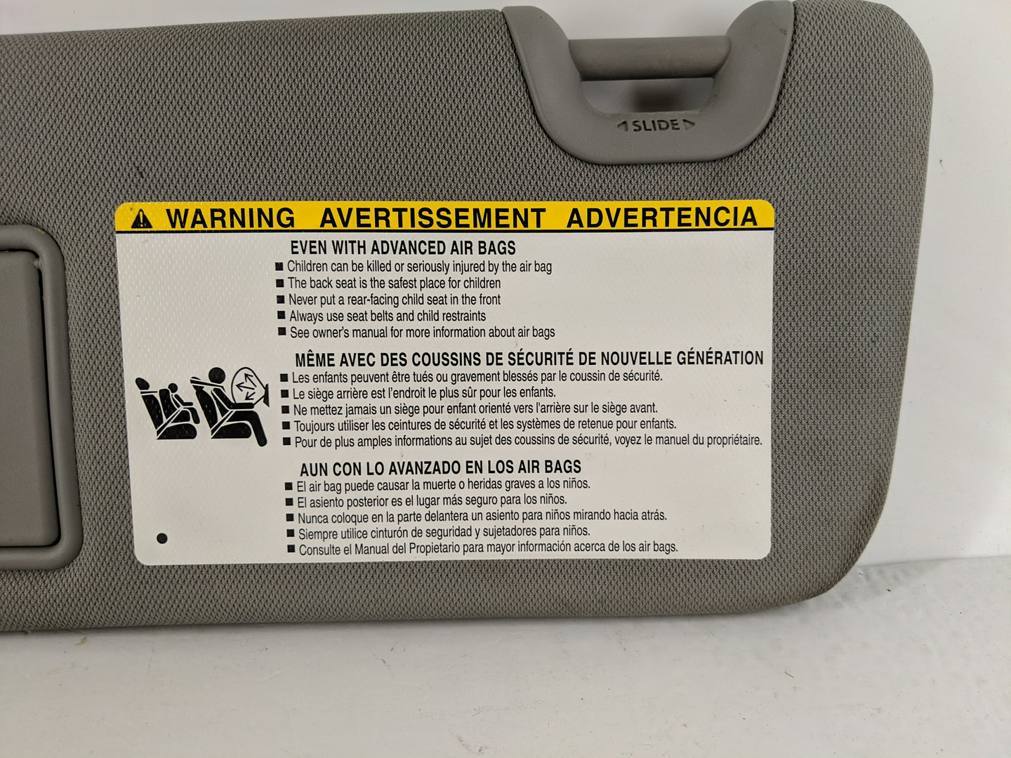 2014-2019 Toyota Highlander Sun Visor Shade Replacement Driver Left Mirror Fits Fits 2014 2015 2016 2017 2018 2019 OEM Used 