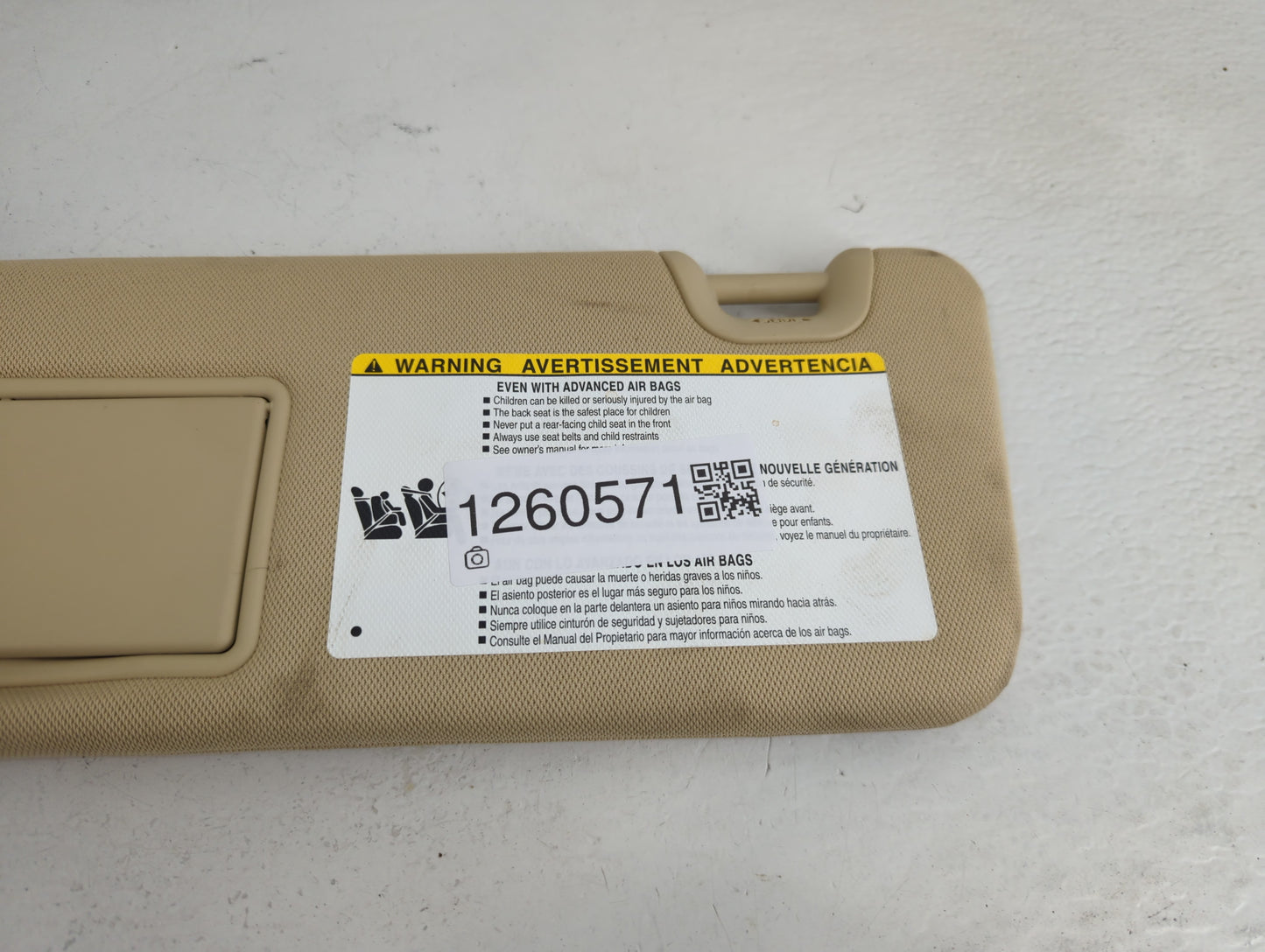 2014-2019 Toyota Highlander Sun Visor Shade Replacement Driver Left Mirror Fits Fits 2014 2015 2016 2017 2018 2019 OEM Used 