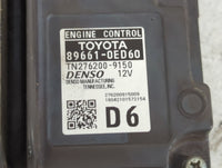 2017-2018 Toyota Highlander PCM Engine Control Computer ECU ECM PCU OEM P/N:TN276200-9150 89661-0ED60 Fits Fits 2017 2018 OE
