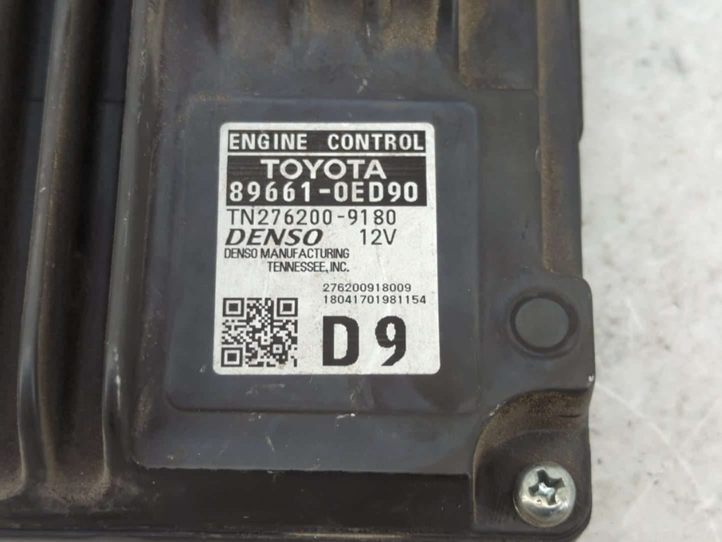 2017-2018 Toyota Highlander PCM Engine Control Computer ECU ECM PCU OEM P/N:TN276200-9180 89661-0ED90 Fits Fits 2017 2018 OE