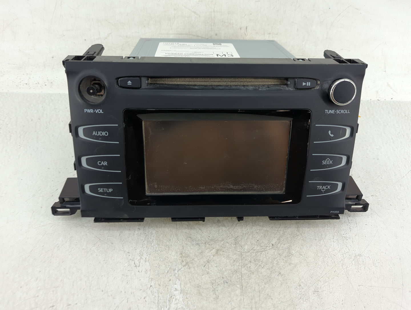 2017-2019 Toyota Highlander Radio AM FM Cd Player Receiver Replacement P/N:86140-0E230 Fits Fits 2017 2018 2019 OEM Used Aut