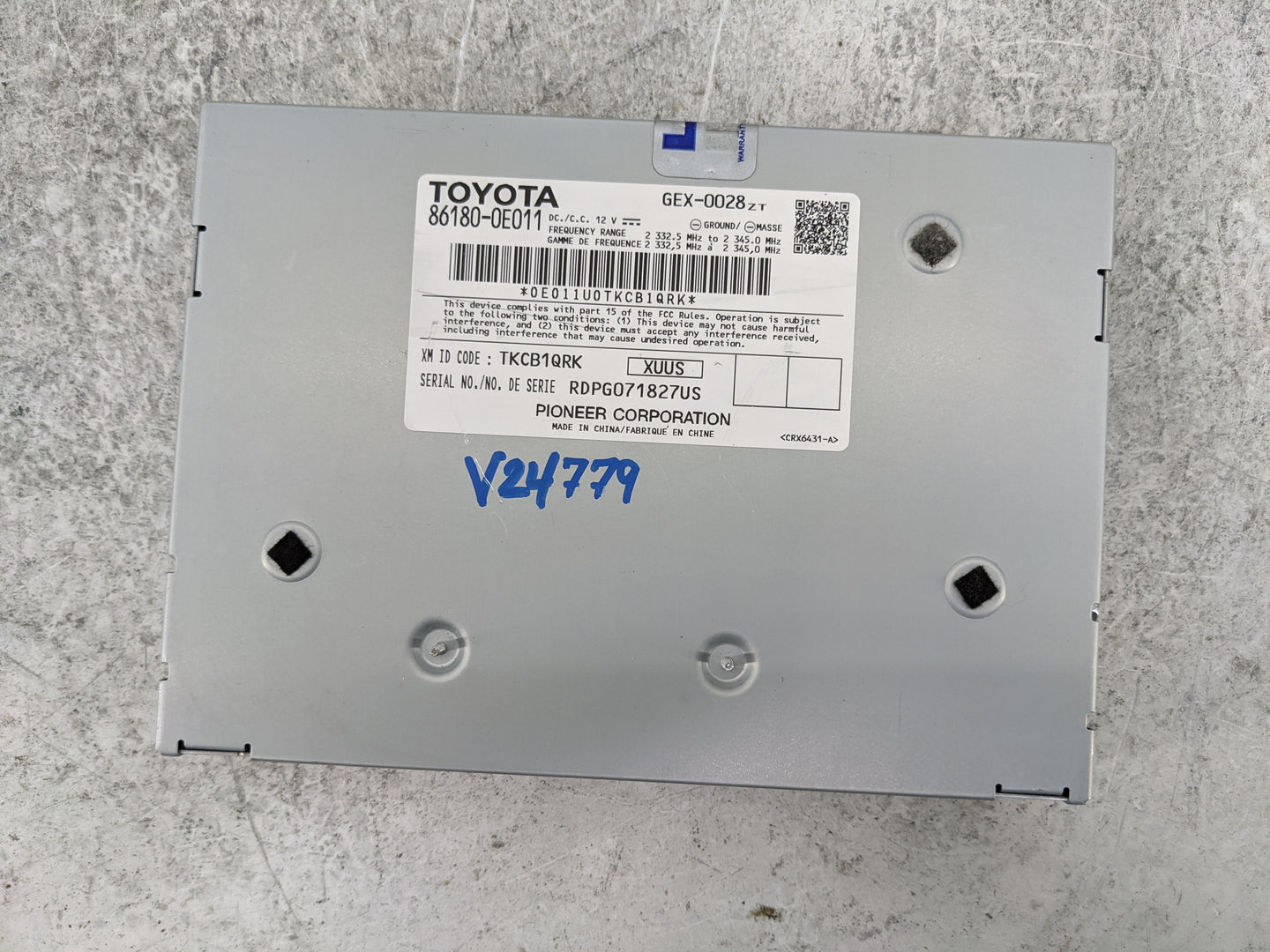 2014-2019 Toyota Highlander Tuner Satellite Receiver 1479799 - Oemusedautoparts1.com