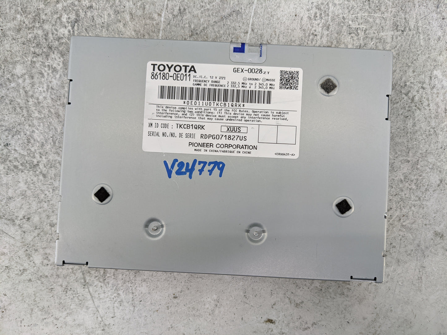 2014-2019 Toyota Highlander Tuner Satellite Receiver 1479799 - Oemusedautoparts1.com