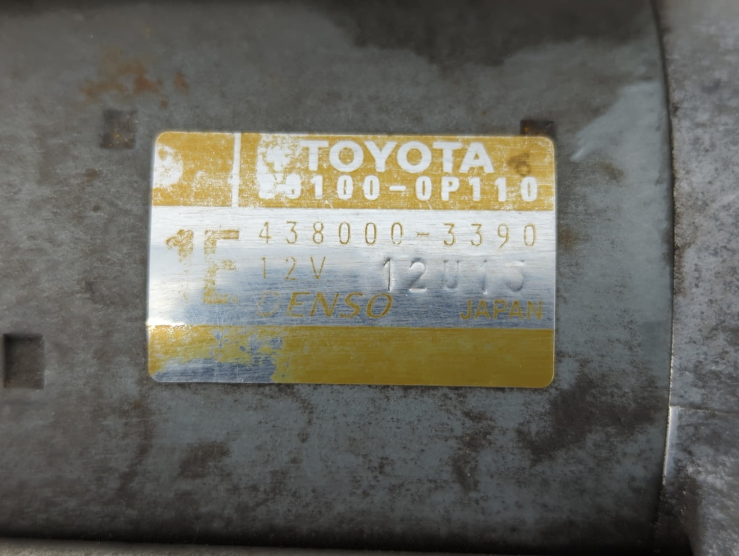 2017-2019 Toyota Highlander Car Starter Motor Solenoid OEM P/N:438000-3390 28100-0P110 Fits Fits 2017 2018 2019 2020 OEM Use