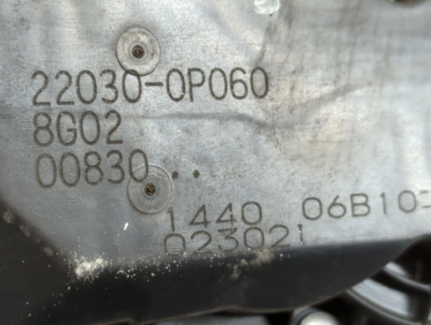 2017-2022 Toyota Highlander Throttle Body P/N:22030-0P060 Fits Fits 2016 2017 2018 2019 2020 2021 2022 OEM Used Auto Parts -