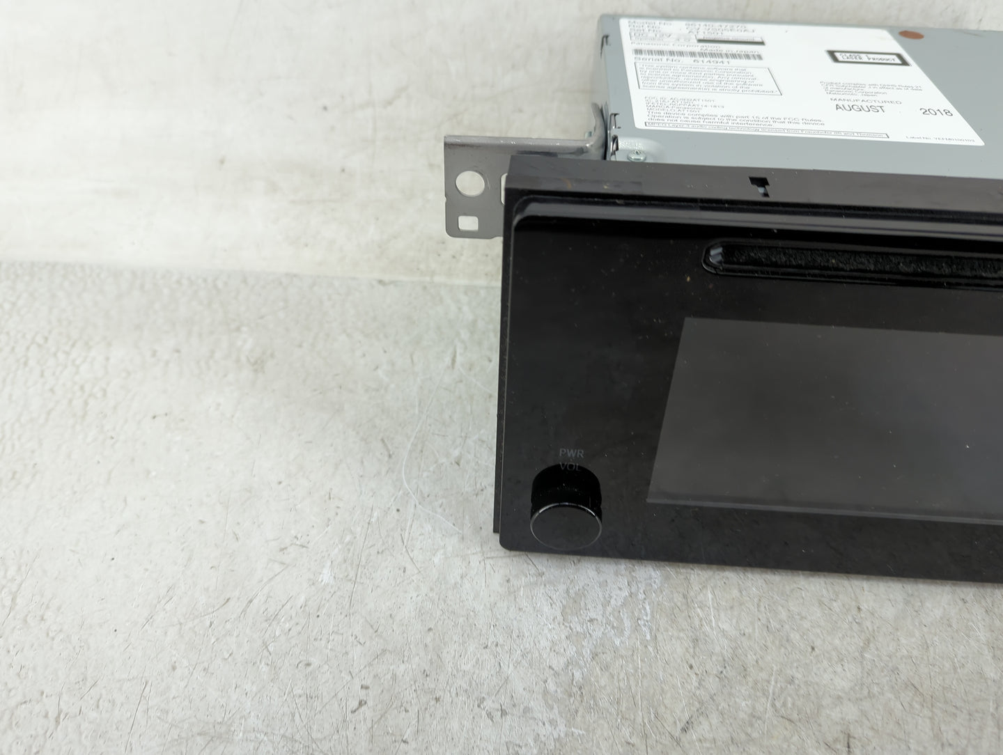 2016-2018 Toyota Prius Radio AM FM Cd Player Receiver Replacement P/N:86140-47270 Fits Fits 2016 2017 2018 OEM Used Auto Par