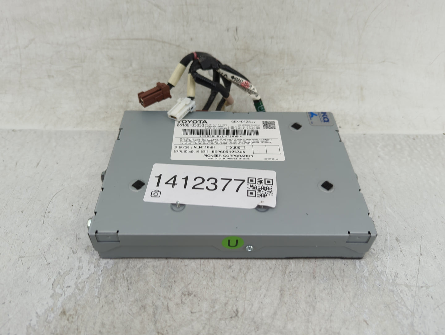 2015-2022 Toyota Prius Radio AM FM Cd Player Receiver Replacement P/N:86180-35050 Fits OEM Used Auto Parts - Oemusedautopart