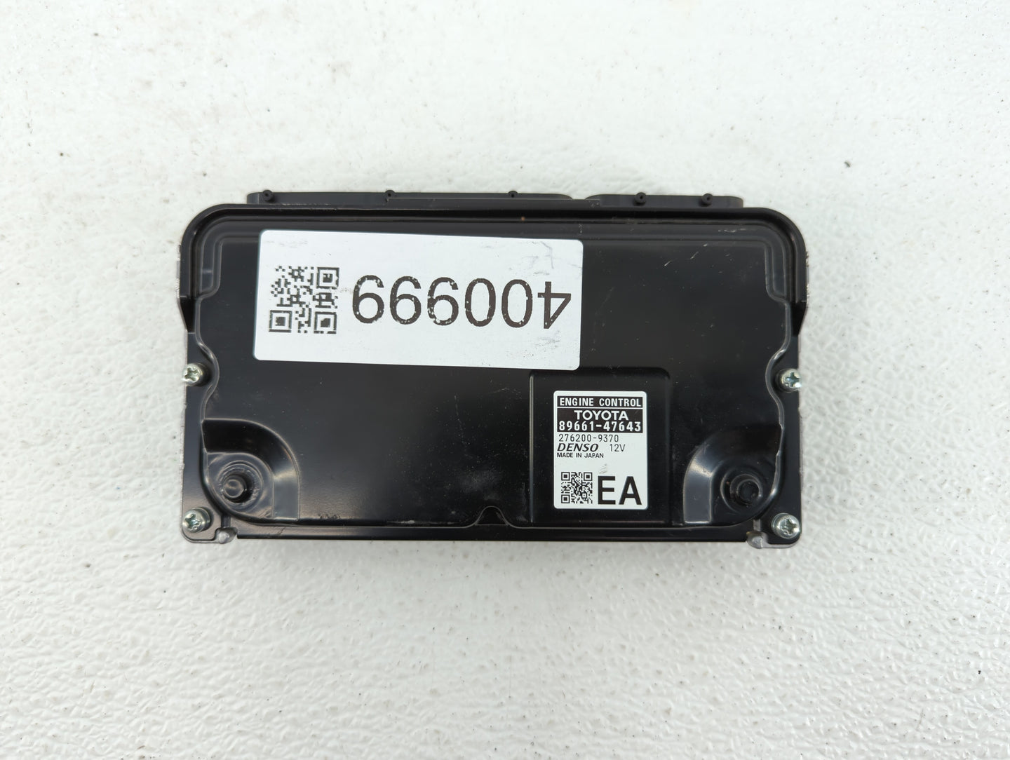 2017-2018 Toyota Prius PCM Engine Control Computer ECU ECM PCU OEM P/N:89661-47643 89661-47642 Fits Fits 2017 2018 OEM Used 