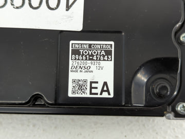 2017-2018 Toyota Prius PCM Engine Control Computer ECU ECM PCU OEM P/N:89661-47643 89661-47642 Fits Fits 2017 2018 OEM Used Auto Parts