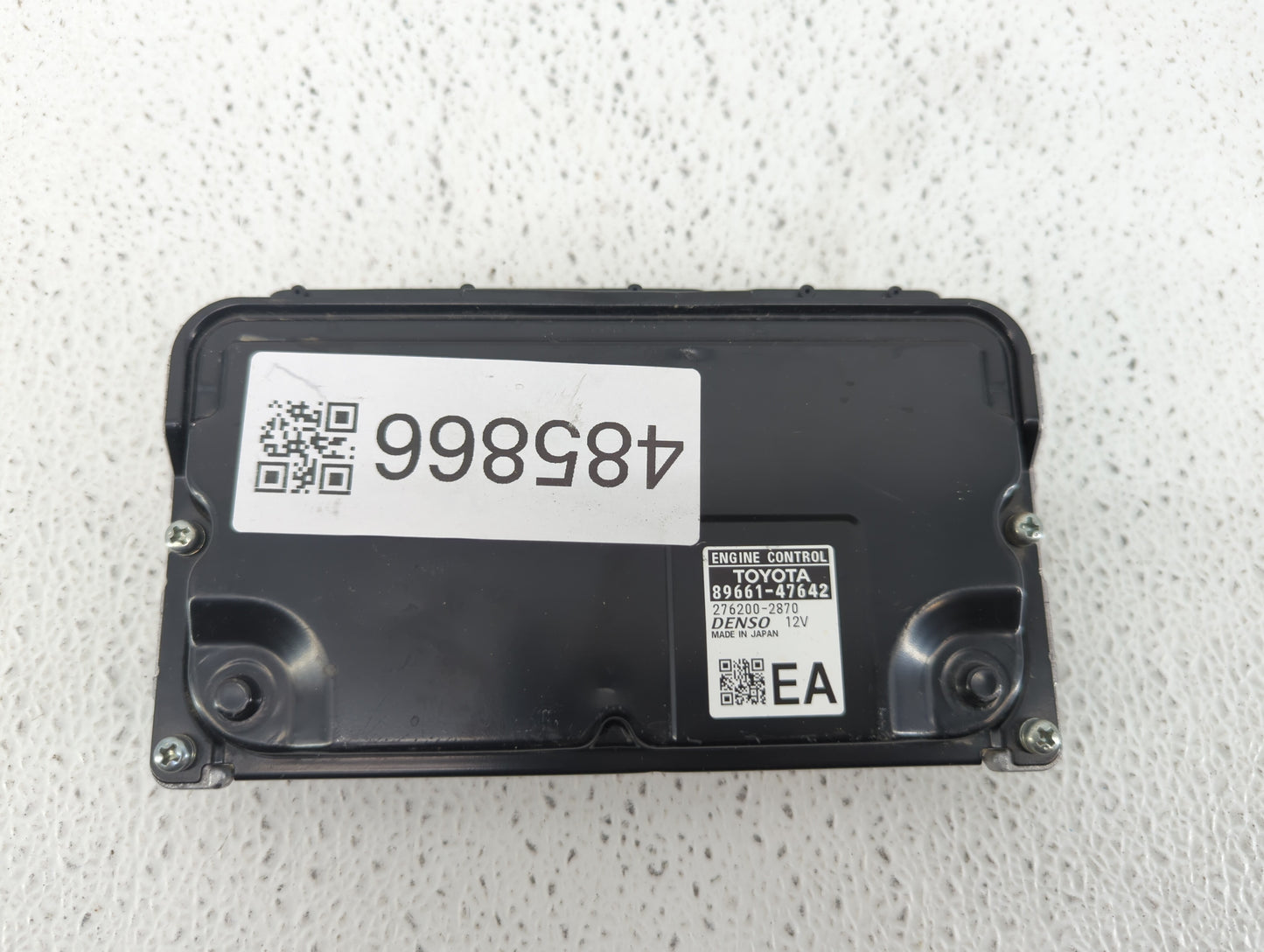 2017-2018 Toyota Prius PCM Engine Control Computer ECU ECM PCU OEM P/N:89661-47643 89661-47642 Fits Fits 2017 2018 OEM Used 