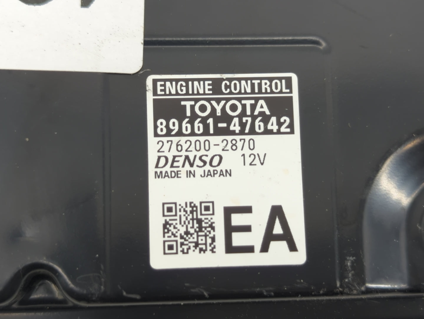 2017-2018 Toyota Prius PCM Engine Control Computer ECU ECM PCU OEM P/N:89661-47643 89661-47642 Fits Fits 2017 2018 OEM Used 