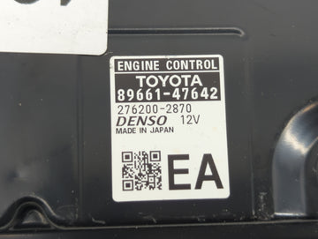 2017-2018 Toyota Prius PCM Engine Control Computer ECU ECM PCU OEM P/N:89661-47643 89661-47642 Fits Fits 2017 2018 OEM Used Auto Parts