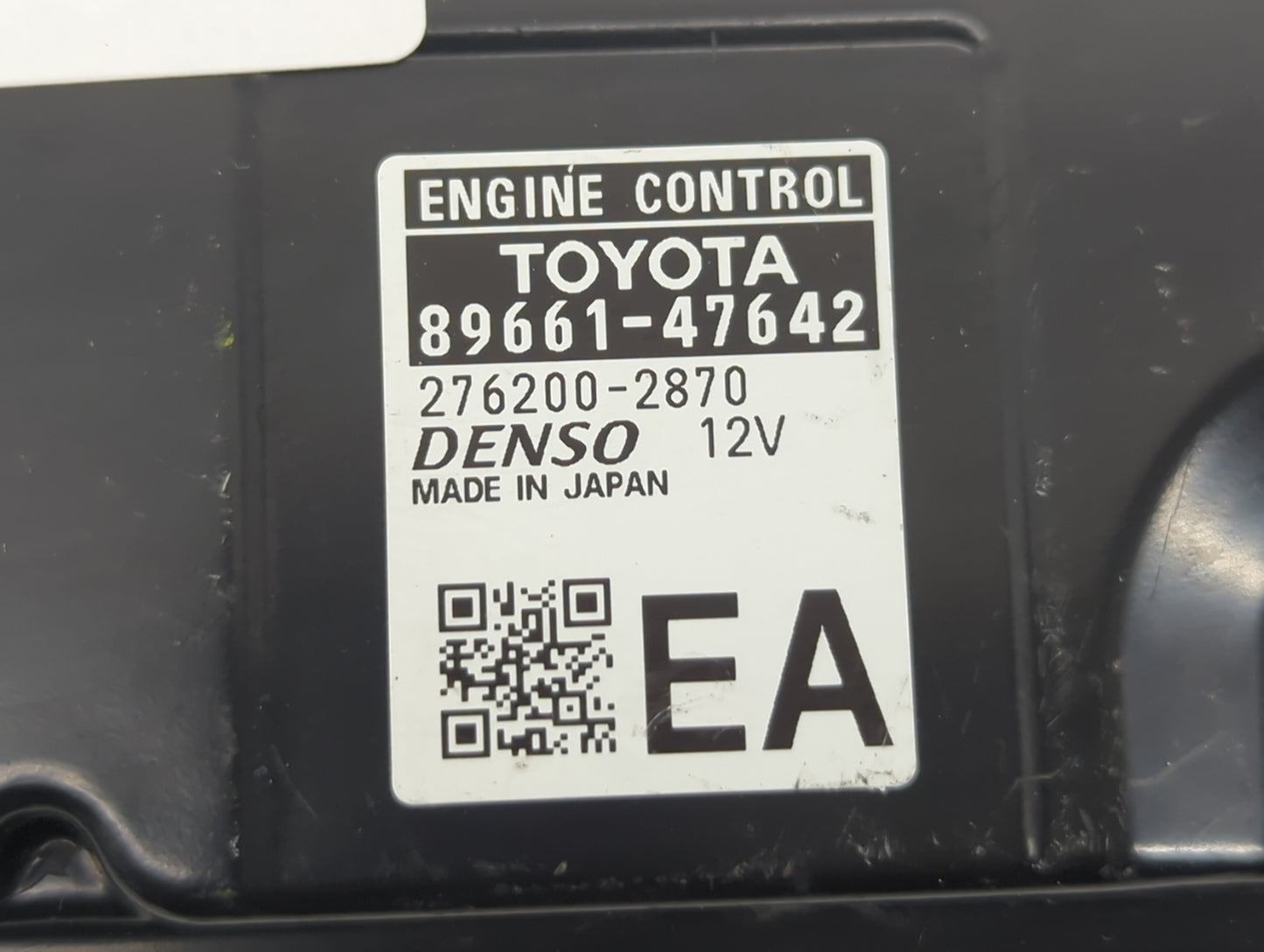 2017-2018 Toyota Prius PCM Engine Control Computer ECU ECM PCU OEM P/N:89661-47643 89661-47642 Fits Fits 2017 2018 OEM Used 