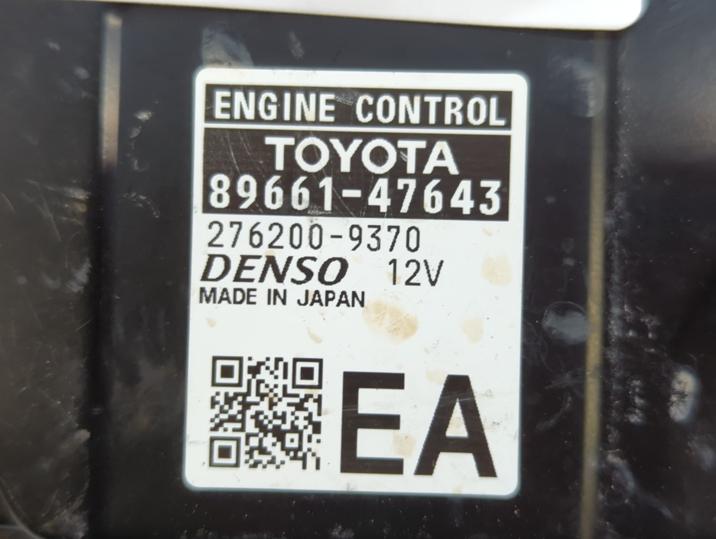 2017-2018 Toyota Prius PCM Engine Control Computer ECU ECM PCU OEM P/N:89661-47643 89661-47642 Fits Fits 2017 2018 OEM Used 