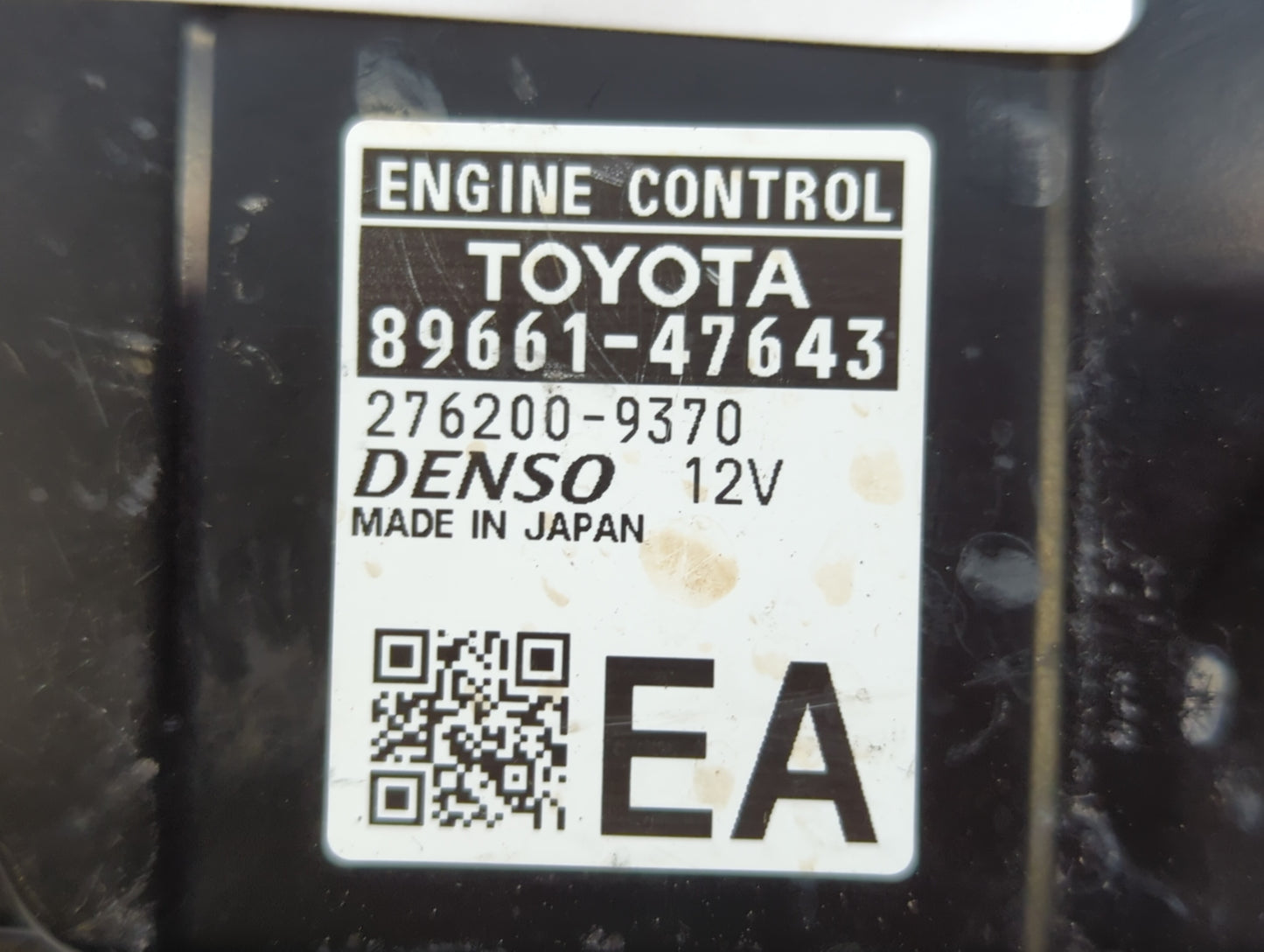 2017-2018 Toyota Prius PCM Engine Control Computer ECU ECM PCU OEM P/N:89661-47643 89661-47642 Fits Fits 2017 2018 OEM Used 