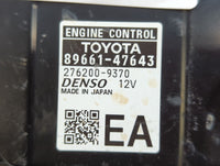 2017-2018 Toyota Prius PCM Engine Control Computer ECU ECM PCU OEM P/N:89661-47643 89661-47642 Fits Fits 2017 2018 OEM Used 