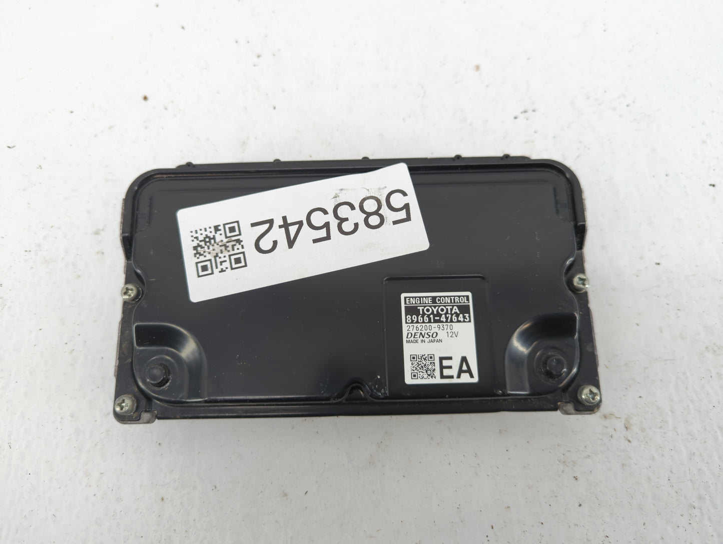 2017-2018 Toyota Prius PCM Engine Control Computer ECU ECM PCU OEM P/N:276200-9370 89661-47643 Fits Fits 2017 2018 OEM Used 