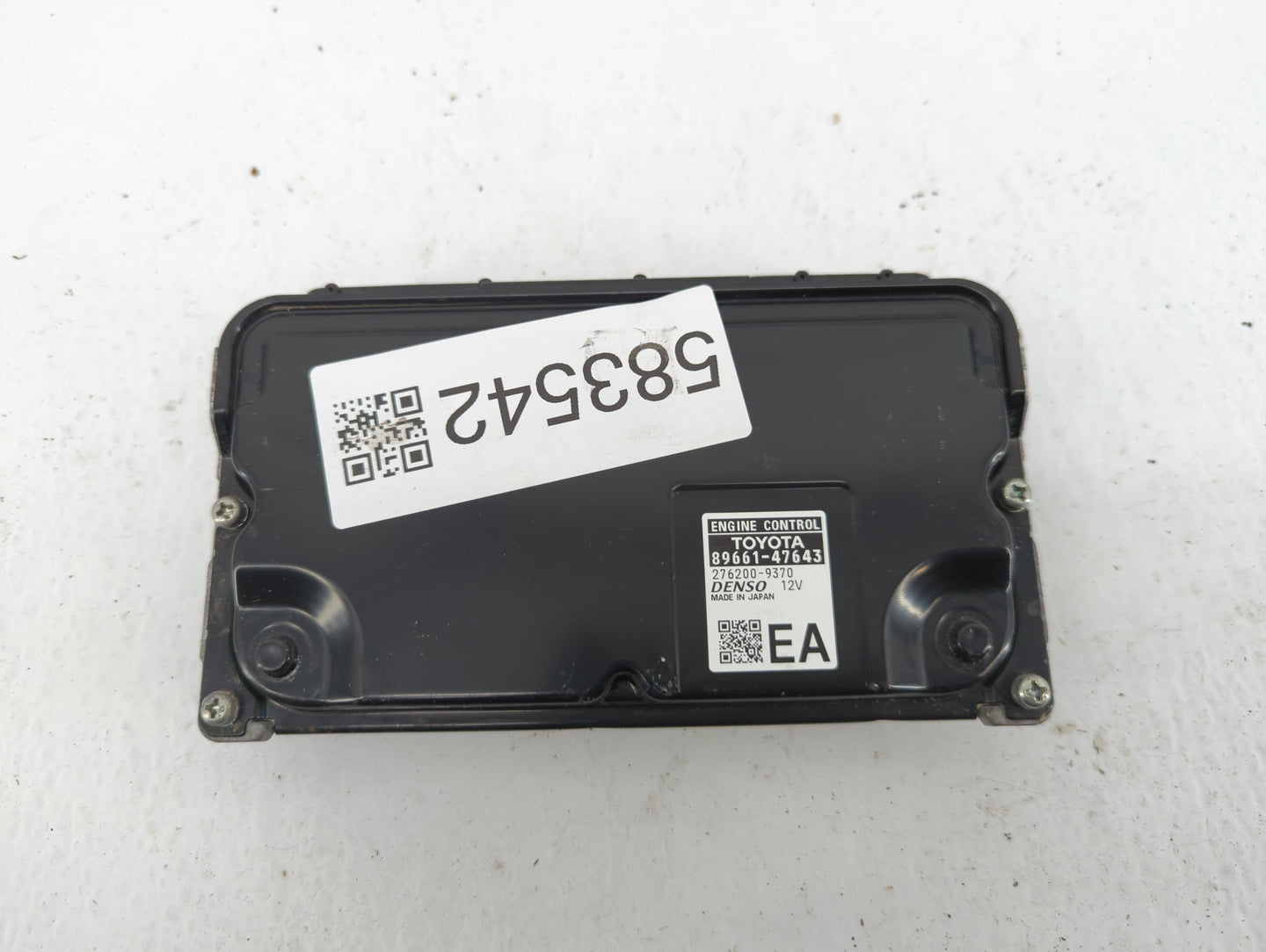 2017-2018 Toyota Prius PCM Engine Control Computer ECU ECM PCU OEM P/N:276200-9370 89661-47643 Fits Fits 2017 2018 OEM Used 