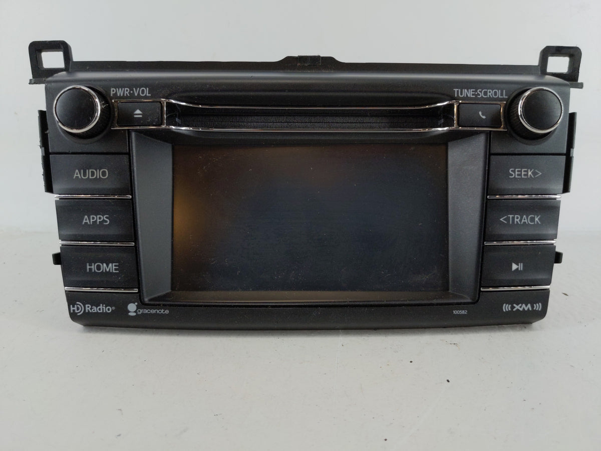 2016-2018 Toyota Rav4 Radio AM FM Cd Player Receiver Replacement P/N:86140-0R180 Fits 2016 2017 2018 OEM Used Auto Parts - O