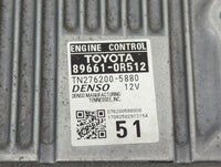 2016-2018 Toyota Rav4 PCM Engine Control Computer ECU ECM PCU OEM P/N:TN275200-5880 89661-0R512 Fits Fits 2016 2017 2018 OEM