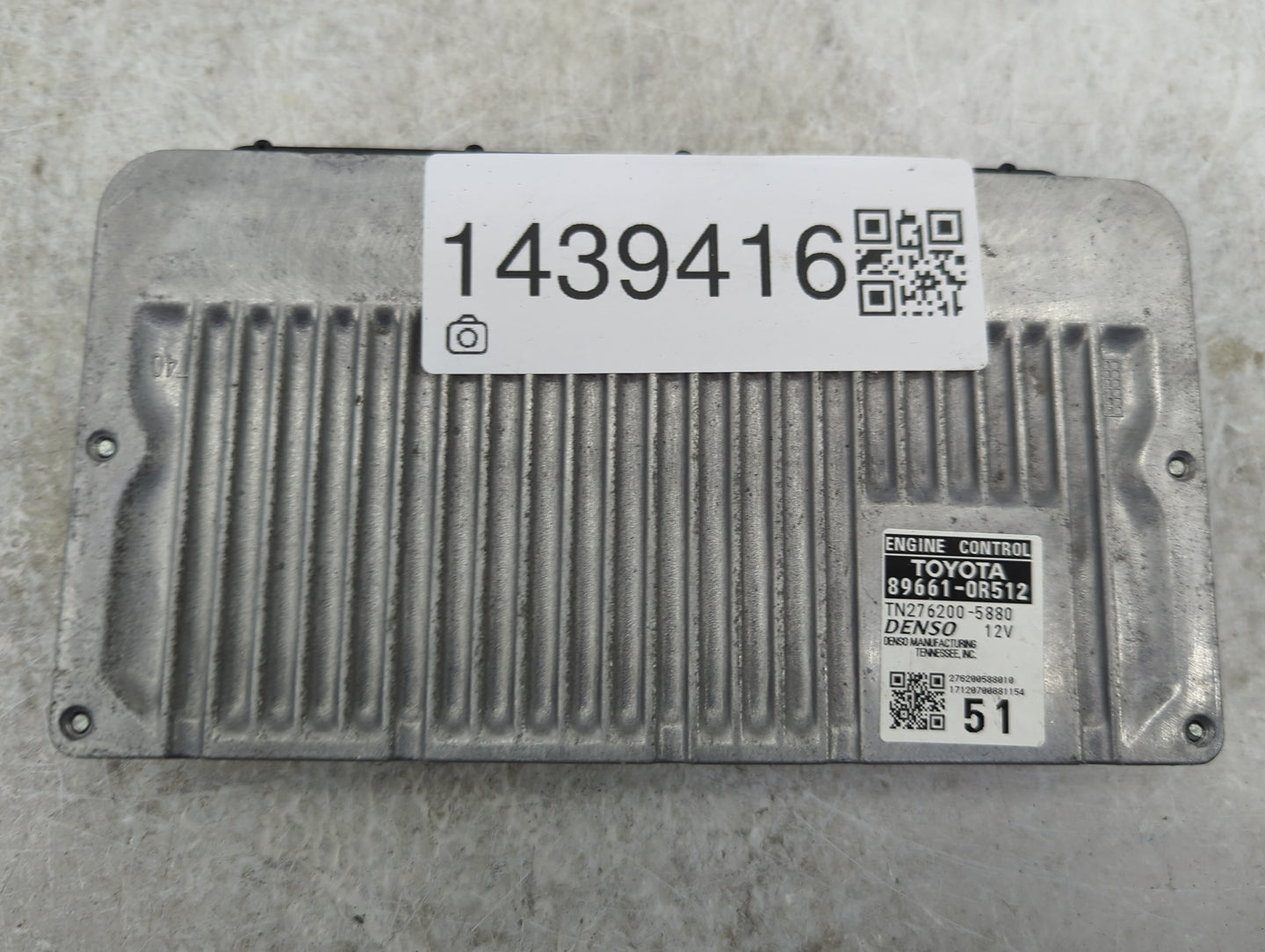2016-2018 Toyota Rav4 PCM Engine Control Computer ECU ECM PCU OEM P/N:89661-0R512 TN276200-5880 Fits Fits 2016 2017 2018 OEM