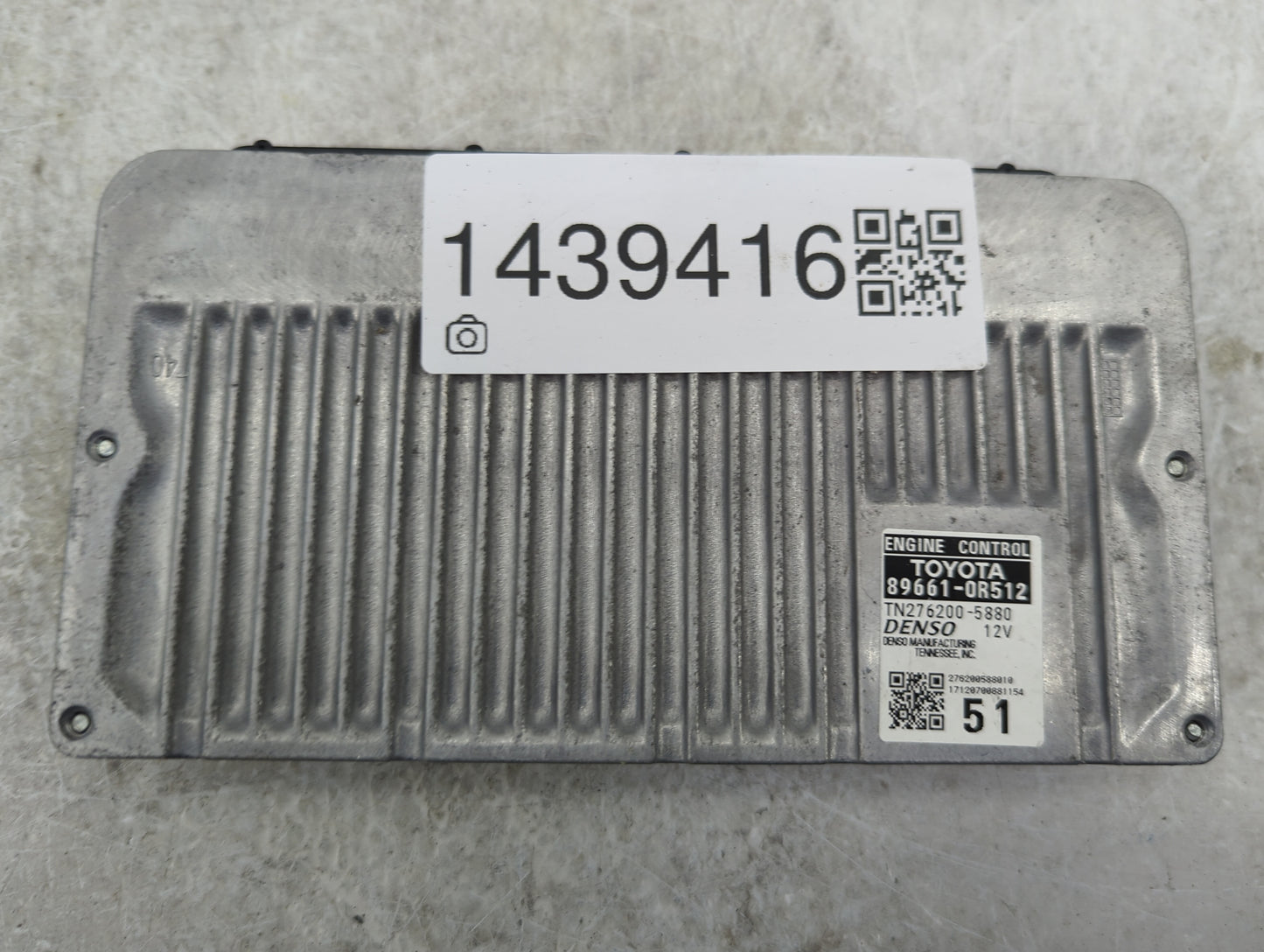 2016-2018 Toyota Rav4 PCM Engine Control Computer ECU ECM PCU OEM P/N:89661-0R512 TN276200-5880 Fits Fits 2016 2017 2018 OEM