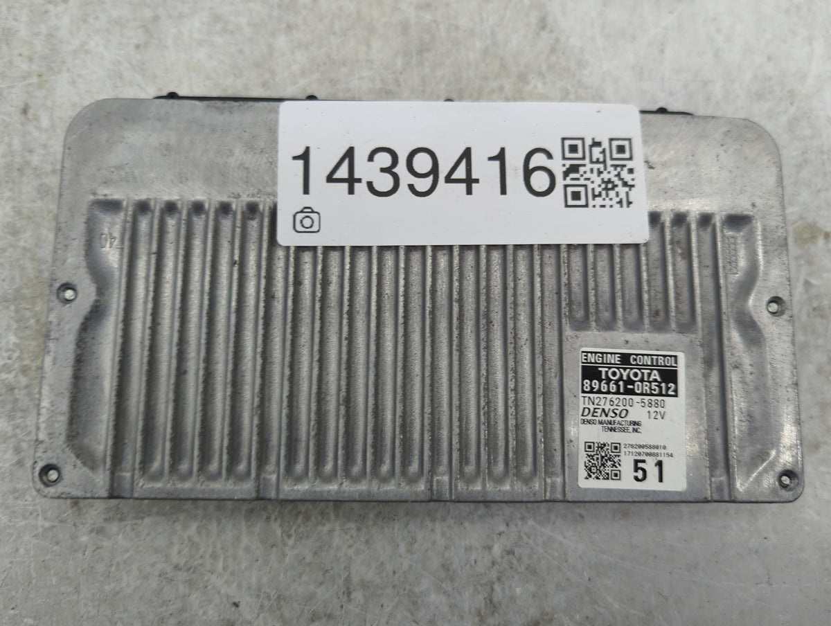 2016-2018 Toyota Rav4 PCM Engine Control Computer ECU ECM PCU OEM P/N:89661-0R512 TN276200-5880 Fits 2016 2017 2018 OEM Used