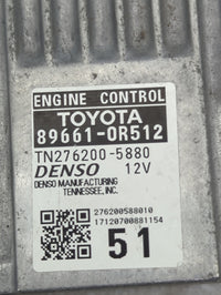 2016-2018 Toyota Rav4 PCM Engine Control Computer ECU ECM PCU OEM P/N:89661-0R512 TN276200-5880 Fits Fits 2016 2017 2018 OEM