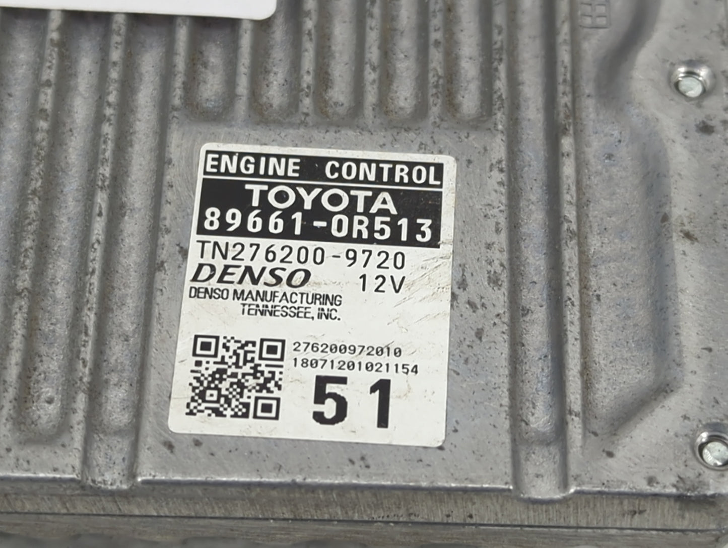 2016-2018 Toyota Rav4 PCM Engine Control Computer ECU ECM PCU OEM P/N:89661-0R513 TN276200-9720 Fits Fits 2016 2017 2018 OEM