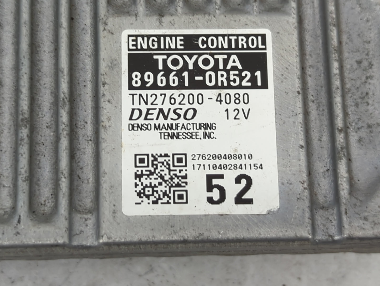 2016-2018 Toyota Rav4 PCM Engine Control Computer ECU ECM PCU OEM P/N:89661-0R521 TN276200-4080 Fits Fits 2016 2017 2018 OEM