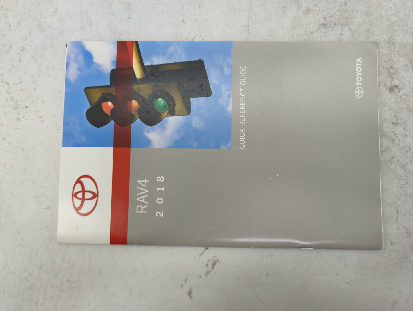 2018 Toyota Rav4 Owners Manual Book Guide P/N:OM0R014U 01999-0R014 OEM Used Auto Parts - Oemusedautoparts1.com