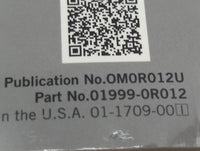 2018 Toyota Rav4 Owners Manual Book Guide P/N:01999-0R012 OM0R012U OEM Used Auto Parts - Oemusedautoparts1.com