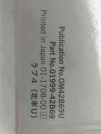 2018 Toyota Rav4 Owners Manual Book Guide P/N:OM42B69U 01999-42B69 OEM Used Auto Parts - Oemusedautoparts1.com